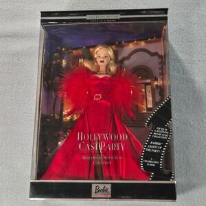 Mattel Hollywood Cast Party Barbie Womens OS Red Collector Edition 50825 Gown